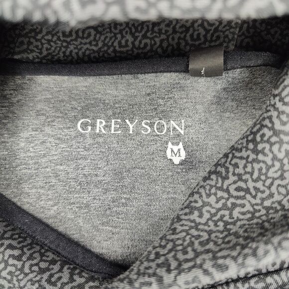 Greyson Golf Jumper Chene Hoodie Den Of Thieves Print Black Size Medium Casual - Picture 5 of 7